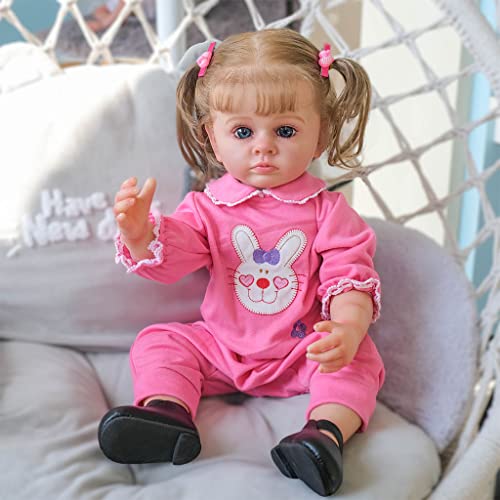 BAYORE Babybett Spielzeug Mädchen Zubehör Babyzimmer Dekoration Blaue Augen/braune Augen Für Realistisches Aussehen von BAYORE