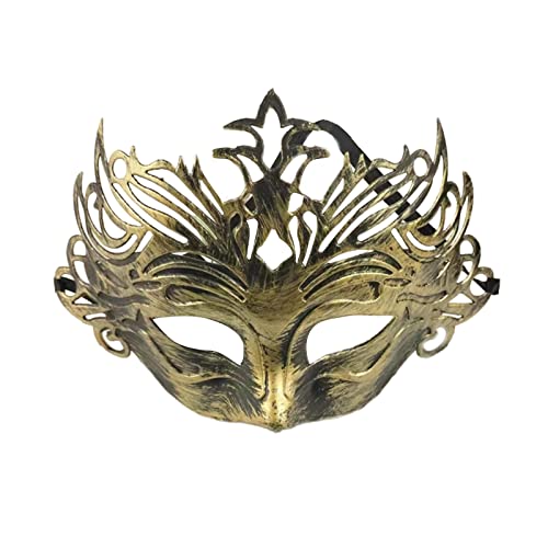 BAYORE Kostüm Maskerade Ball Maske Halloween Karneval Cosplay Party Half Face Requisiten Maskerade Für Paare Frauen Und Männer Mit Federn von BAYORE