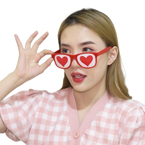 BAYORE Valentinstag Brillen Neuheit Spaß Kunststoff Dekorative Gläser Cosplays Halloween Party Dekoration Geschenkartikel Für Kinder Und Erwachsene Teufelsohren Sonnenbrille von BAYORE