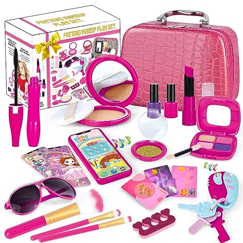 Retro Make Up Set Spielzeug Buntes Kosmetik Set Geschenke Für Kinder Mädchen Rollenspiel Handtasche Spielzeug Aktivitätszentren Spielzeug Kosmetisches Spielzeug Für Kleinkinder von BAYORE