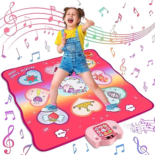 BAZADER Einhorn Tanzmatte Spielzeug Geschenke für Mädchen Jungen Alter 3 4 5 6 7 8+ Jahre, Musikmatte mit 5 Modi & 8 Integrierte Songs, LED Anzeige, Weihnachten Geburtstag Kinderspielzeug BAZADER Einhorn Tanzmatte Spielzeug Geschenke für Mädchen Jungen Alter 3 4 5 6 7 8+ Jahre, Musikmatte mit 5 Modi & 8 Integrierte Songs, LED Anzeige, Weihnachten Geburtstag Kinderspielzeug von BAZADER