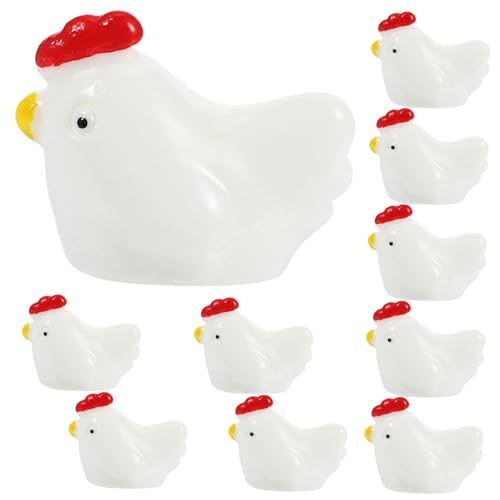 BAZEITFLOW 10 Stück Teiliges Mini Hühner aus Widerstandsfähigem Resin Niedliche Miniatur Hühnerfiguren für Garten Mooslandschaft DIY Vielseitig Einsetzbar für Haus Büro BAZEITFLOW 10 Stück Teiliges Mini Hühner aus Widerstandsfähigem Resin Niedliche Miniatur Hühnerfiguren für Garten Mooslandschaft DIY Vielseitig Einsetzbar für Haus Büro von BAZEITFLOW