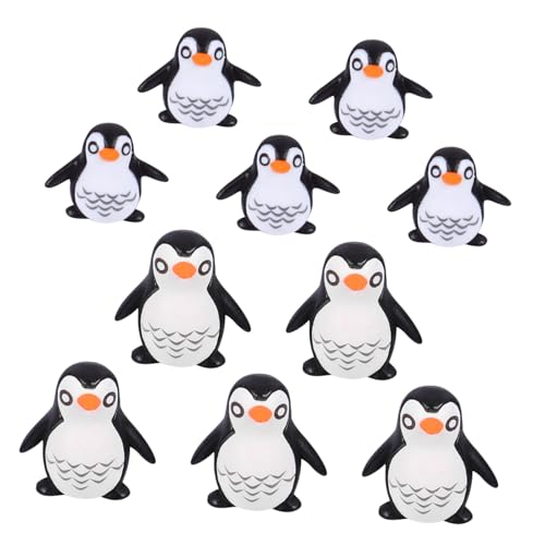 BAZEITFLOW 10 Stück Teiliges Pinguin Miniatur aus Handbemaltem Kunstharz Lebensechte Figuren Höhe Detailreiche Garten und DIY Dekoration für Puppenhaus Geschenkidee BAZEITFLOW 10 Stück Teiliges Pinguin Miniatur aus Handbemaltem Kunstharz Lebensechte Figuren Höhe Detailreiche Garten und DIY Dekoration für Puppenhaus Geschenkidee von BAZEITFLOW