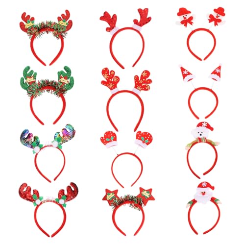 BAZEITFLOW 12 Stück Stirnband Mädchen Weihnachtsstirnbänder Weihnachtshaarzubehör Weihnachtszubehör Weihnachtsdekorationen Foto-Requisiten-Kopfschmuck Weihnachtshaarband Haardekoration Harz BAZEITFLOW 12 Stück Stirnband Mädchen Weihnachtsstirnbänder Weihnachtshaarzubehör Weihnachtszubehör Weihnachtsdekorationen Foto-Requisiten-Kopfschmuck Weihnachtshaarband Haardekoration Harz von BAZEITFLOW