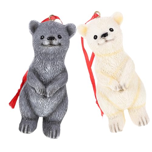 BAZEITFLOW 2 Stück Gartenbär Anhänger Zum Aufhängen Dekorationen Ausgestopfte Bärenfiguren Miniaturfiguren Bären Weihnachtsornamente Tier Süße Plüschbären Sammlerbären Weiches BAZEITFLOW 2 Stück Gartenbär Anhänger Zum Aufhängen Dekorationen Ausgestopfte Bärenfiguren Miniaturfiguren Bären Weihnachtsornamente Tier Süße Plüschbären Sammlerbären Weiches von BAZEITFLOW