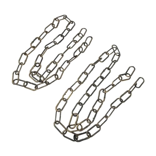 BAZEITFLOW 2 Stück Halloween Deko Realistische Kunststoff Ketten Leichtes PE Material Langlebige Fake Barrier Chains Gruselige Party Dekoration für Innen und Außen als Fotorequisite und von BAZEITFLOW