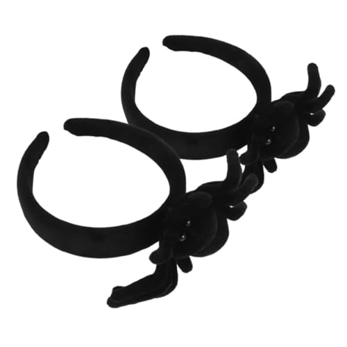 BAZEITFLOW 2 Stück Kuscheltier Spinnen Haarreif Halloween Stirnband für Cosplay Karneval Partys Langlebiges Material für Fotos und Festlichkeiten von BAZEITFLOW