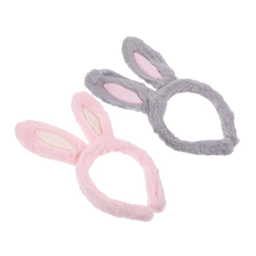 BAZEITFLOW 2 Stück Niedliches Teiliges Hasenohren Haarband mit Elastischem Stirnband Cartoonartige Bunny Headwear Spielerisches Party Haaraccessoire für Ostern und Kostümveranstaltungen BAZEITFLOW 2 Stück Niedliches Teiliges Hasenohren Haarband mit Elastischem Stirnband Cartoonartige Bunny Headwear Spielerisches Party Haaraccessoire für Ostern und Kostümveranstaltungen von BAZEITFLOW