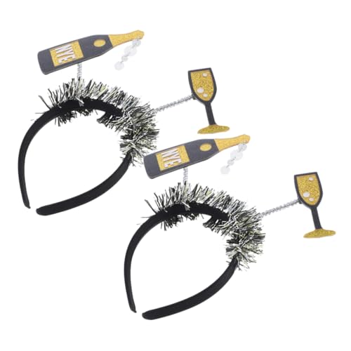 BAZEITFLOW 2 Stück Teiliges Neujahrs haarreif aus Robustem Kunststoff Stylischer und Trendiger Kopfschmuck für Silvesterpartys Einfach Anzuwenden für Festliche Kostüme und Foto requisiten von BAZEITFLOW