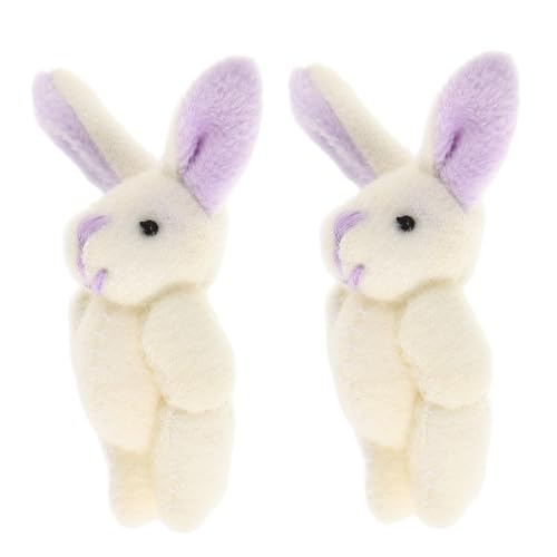 BAZEITFLOW 2 Stück Teiliges Osterhasen Plüschtiere Weiß mit Ohren Bewegliche Gelenke Kuschelige Mini Kaninchen Flauschiges Stofftier für Party Geschenke und Dekoration zu Geburtstag und BAZEITFLOW 2 Stück Teiliges Osterhasen Plüschtiere Weiß mit Ohren Bewegliche Gelenke Kuschelige Mini Kaninchen Flauschiges Stofftier für Party Geschenke und Dekoration zu Geburtstag und von BAZEITFLOW