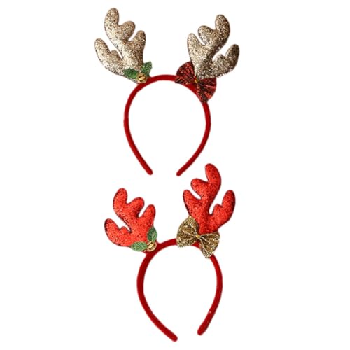BAZEITFLOW 2 Stück Weihnachtliches Rentier Geweih Haarreif mit Glitzer Komfortabel und Leicht Festlicher Haarschmuck für Erwachsene für Weihnachtsfeiern Bühnenauftritte und Kostüme BAZEITFLOW 2 Stück Weihnachtliches Rentier Geweih Haarreif mit Glitzer Komfortabel und Leicht Festlicher Haarschmuck für Erwachsene für Weihnachtsfeiern Bühnenauftritte und Kostüme von BAZEITFLOW