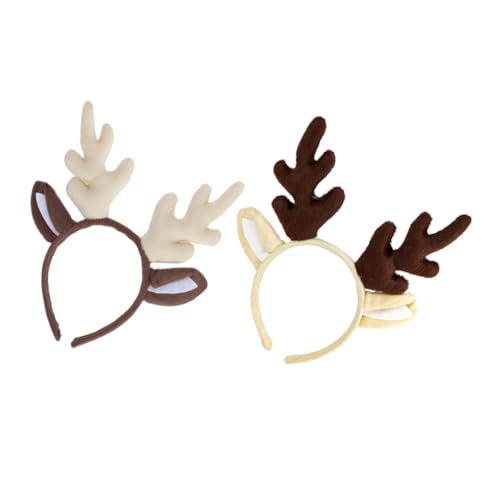 BAZEITFLOW 2 Stück Weihnachts Haarreifen mit Rehgeweih Design Rutschfeste Antler Haarbänder in und Kaffee Festliche Xmas Accessoires für Damen für Party und Cosplay Dekoration BAZEITFLOW 2 Stück Weihnachts Haarreifen mit Rehgeweih Design Rutschfeste Antler Haarbänder in und Kaffee Festliche Xmas Accessoires für Damen für Party und Cosplay Dekoration von BAZEITFLOW