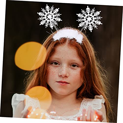BAZEITFLOW 2 Stück Weißes Schneeflocken Haarreif Haarschmuck für Weihnachten und Festival Cosplay Party Mädchen Damen BAZEITFLOW 2 Stück Weißes Schneeflocken Haarreif Haarschmuck für Weihnachten und Festival Cosplay Party Mädchen Damen von BAZEITFLOW