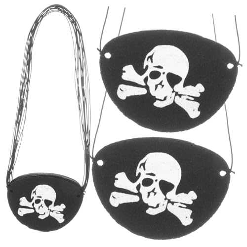 BAZEITFLOW 24 Stück Teiliges Halloween Schädel Augenklappe Cosplay Augenmaske Piraten Look für Party Bühne Kostüm Dekoration BAZEITFLOW 24 Stück Teiliges Halloween Schädel Augenklappe Cosplay Augenmaske Piraten Look für Party Bühne Kostüm Dekoration von BAZEITFLOW