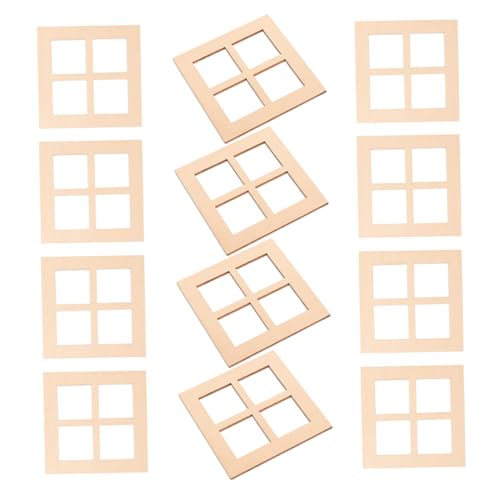 BAZEITFLOW 30 Teiliges Miniatur Puppenhaus Fenster Holzfenster mit Scheiben Unbemalte Rahmen für DIY Puppenhaus Möbel Robuste Holzornamente für Gemütliche Dekoration BAZEITFLOW 30 Teiliges Miniatur Puppenhaus Fenster Holzfenster mit Scheiben Unbemalte Rahmen für DIY Puppenhaus Möbel Robuste Holzornamente für Gemütliche Dekoration von BAZEITFLOW