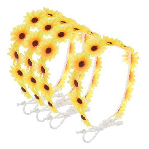 BAZEITFLOW 4 Stück Sonnenblumen Haarbänder für Damen Jahre Stil Festival Headband mit Gelben Blumen Vielseitig für Hochzeit Party Strand und Alltag Stylisches Accessoire für Frauen BAZEITFLOW 4 Stück Sonnenblumen Haarbänder für Damen Jahre Stil Festival Headband mit Gelben Blumen Vielseitig für Hochzeit Party Strand und Alltag Stylisches Accessoire für Frauen von BAZEITFLOW