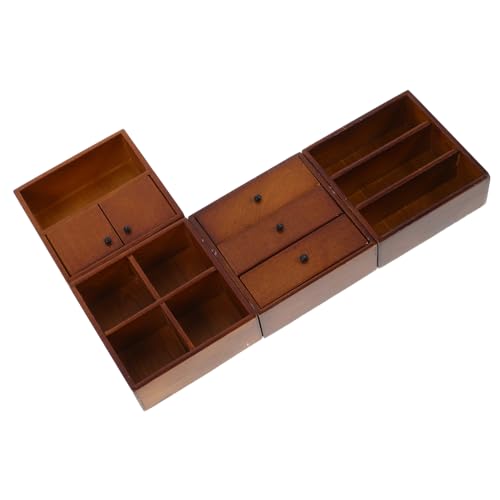 BAZEITFLOW 4 Stück Teiliges Miniatur Puppenhaus Möbel Realistisches Bücherregal und Schrank Modell Langlebig DIY für Kreative und Puppenhaus Dekoration BAZEITFLOW 4 Stück Teiliges Miniatur Puppenhaus Möbel Realistisches Bücherregal und Schrank Modell Langlebig DIY für Kreative und Puppenhaus Dekoration von BAZEITFLOW
