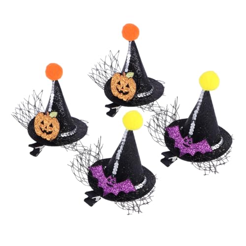 BAZEITFLOW 4 Stück Teiliges Modische Kleine Spitze Haarspangen Dekorative Haarclips für Mädchen Leichte Bunte Haarschmuck Accessoires Geeignet für Alltag und Halloween Party von BAZEITFLOW
