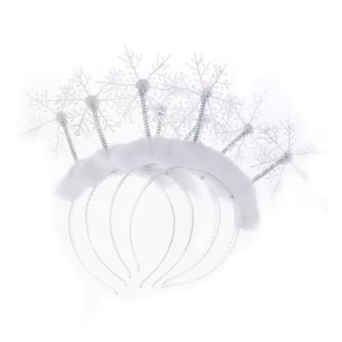 BAZEITFLOW 4 Stück Weihnachtliches Schneeflocken Haarreif Teilig Glitzernde Federn Eleganter Haarschmuck für Damen Mädchen Festliches Stirnband für Weihnachts und Kostümpartys BAZEITFLOW 4 Stück Weihnachtliches Schneeflocken Haarreif Teilig Glitzernde Federn Eleganter Haarschmuck für Damen Mädchen Festliches Stirnband für Weihnachts und Kostümpartys von BAZEITFLOW