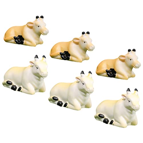 BAZEITFLOW 6 Stück Mini Kuhfiguren Teiliges Realistische Tierornamente für Pädagogisches für Zuhause Garten und Kreative Dekorationen BAZEITFLOW 6 Stück Mini Kuhfiguren Teiliges Realistische Tierornamente für Pädagogisches für Zuhause Garten und Kreative Dekorationen von BAZEITFLOW