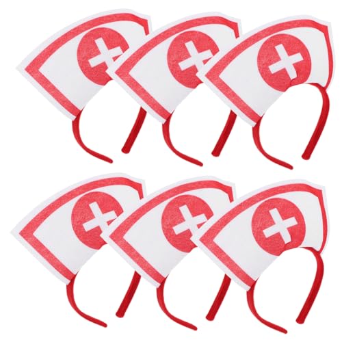 BAZEITFLOW 6 Stück Teiliges Halloween Schwesternhauben mit Herz und Weißem Kreuz Stilvolle Cosplay Haarreifen für Kostüm Partys als Dekoratives Accessoire und Selfie Requisite BAZEITFLOW 6 Stück Teiliges Halloween Schwesternhauben mit Herz und Weißem Kreuz Stilvolle Cosplay Haarreifen für Kostüm Partys als Dekoratives Accessoire und Selfie Requisite von BAZEITFLOW