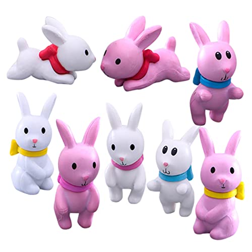 BAZEITFLOW 8 Stück Sukkulente Puppen -Ornamente glücklicher Hase Moos Hasen Dekorationen Kaninchen tierfiguren gartendekoration kleines Häschendekor Hasenfiguren PVC-Kunststoff BAZEITFLOW 8 Stück Sukkulente Puppen -Ornamente glücklicher Hase Moos Hasen Dekorationen Kaninchen tierfiguren gartendekoration kleines Häschendekor Hasenfiguren PVC-Kunststoff von BAZEITFLOW