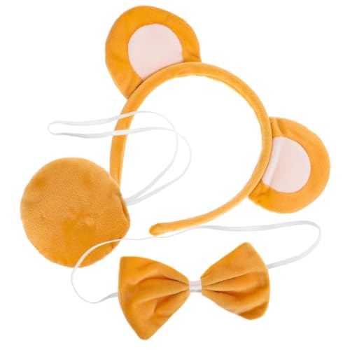 BAZEITFLOW Bärenohren Stirnband Plüsch Weich Leicht Komfort Süßes Tier Haarreif für Party Cosplay Festival Make up Vielseitig Langlebig und Robust von BAZEITFLOW