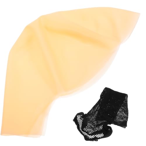 BAZEITFLOW Bald Cap für Erwachsene Latexfreie Glatzenhaube mit Haarnetz Realistische Glatze für Cosplay Kostümpartys Halloween und Mehr für Skelette und Mönche von BAZEITFLOW