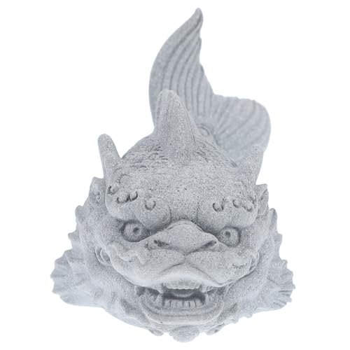 BAZEITFLOW Delikate Aquarium Statue Kleine Löwenfigur aus Stabilem Material Realistische Dekoration für Fischbecken Langlebiges Tank Ornament Glatte Oberfläche für Gartenaquarien und von BAZEITFLOW