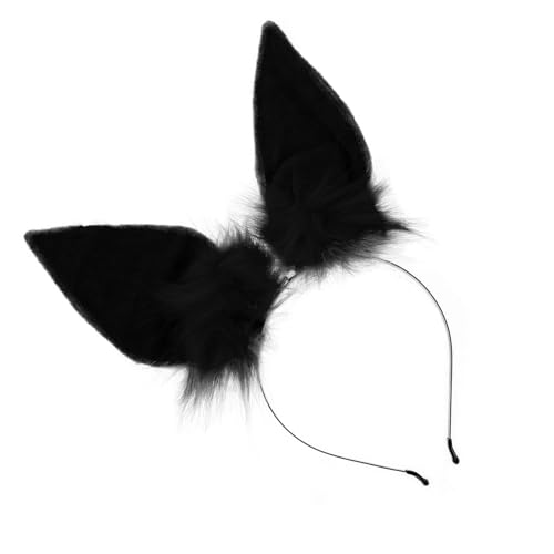 BAZEITFLOW Einstellbares Flauschiges Hasenohren Haarband für Cosplay und Partys Headdress für Halloween und Festivals Praktisch und für Erwachsene und Teenager von BAZEITFLOW