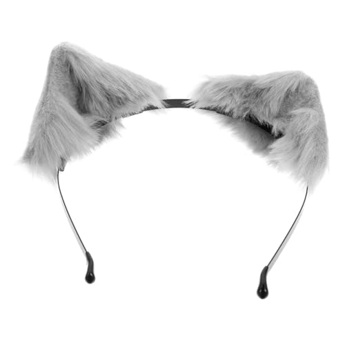 BAZEITFLOW Fluffy Katzenohren Haarreif Cosplay Accessoire Weiches Atmungsaktives Stirnband für Karneval Fasching Langlebiges Sicheres Material Leicht und Bequem für Mädchen und Frauen von BAZEITFLOW