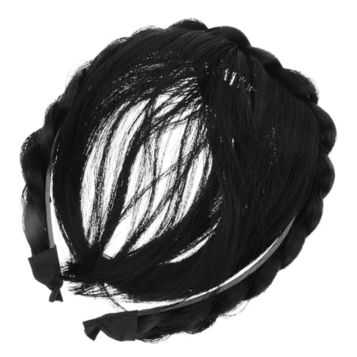 BAZEITFLOW Geflochtenes Stirnband mit Fake Bangs Hitzeresistente Bequemes Haarteil für Damen und Mädchen Geeignet für Cosplay Festivals Partys Vielseitiges Perücken Haarband BAZEITFLOW Geflochtenes Stirnband mit Fake Bangs Hitzeresistente Bequemes Haarteil für Damen und Mädchen Geeignet für Cosplay Festivals Partys Vielseitiges Perücken Haarband von BAZEITFLOW