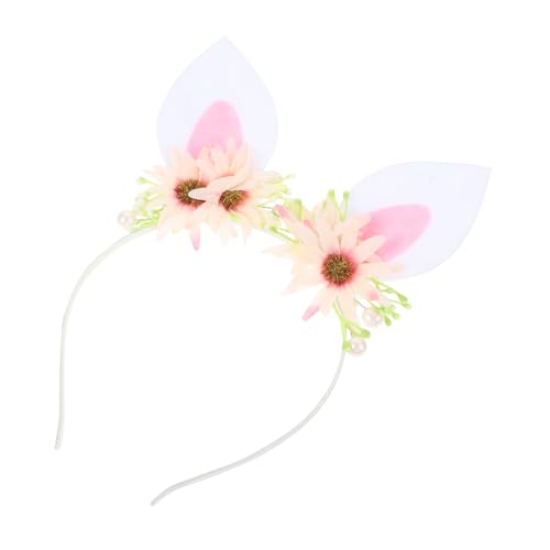 BAZEITFLOW Haarreif mit Niedlichen Hasenohren und Blumen Sicheres Material Langlebig für Halloween Karneval Cosplay Party und Bühnenauftritte Modisches Stirnband für Jungen und Mädchen BAZEITFLOW Haarreif mit Niedlichen Hasenohren und Blumen Sicheres Material Langlebig für Halloween Karneval Cosplay Party und Bühnenauftritte Modisches Stirnband für Jungen und Mädchen von BAZEITFLOW