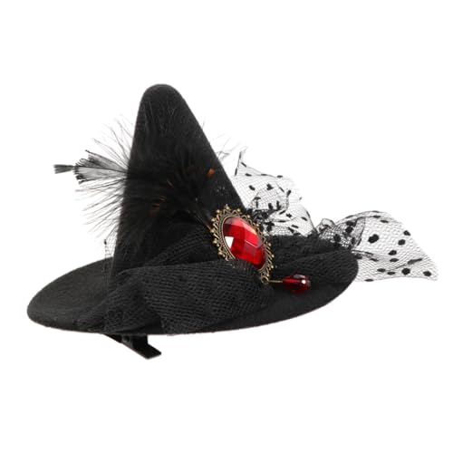 BAZEITFLOW Halloween Haarclip Hexenhut Design Filigraner Bobby Pin Haarschmuck für Erwachsene Party Accessoire mit Starkem Halloween für Kostüm Karneval und Festtagsoutfits BAZEITFLOW Halloween Haarclip Hexenhut Design Filigraner Bobby Pin Haarschmuck für Erwachsene Party Accessoire mit Starkem Halloween für Kostüm Karneval und Festtagsoutfits von BAZEITFLOW