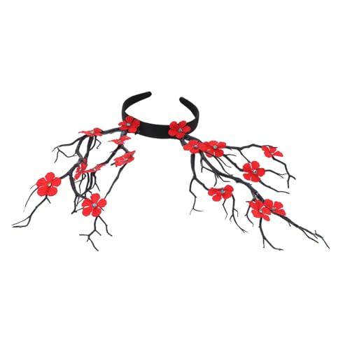 BAZEITFLOW Halloween Haarreif Geweih Stirnband mit Roter Blüte Party Kopfschmuck für Damen Realistisches Rentier Horn Dekor für Halloween Kostüm Karneval und Bühnenauftritte BAZEITFLOW Halloween Haarreif Geweih Stirnband mit Roter Blüte Party Kopfschmuck für Damen Realistisches Rentier Horn Dekor für Halloween Kostüm Karneval und Bühnenauftritte von BAZEITFLOW