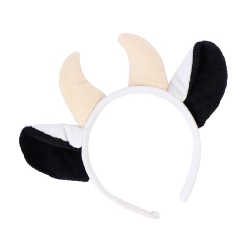 BAZEITFLOW Halloween Haarreif Kuh Ohren Stirnband Plüsch Tier Kopfputz Kostüm Haarschmuck für Damen und Party Cosplay Zubehör BAZEITFLOW Halloween Haarreif Kuh Ohren Stirnband Plüsch Tier Kopfputz Kostüm Haarschmuck für Damen und Party Cosplay Zubehör von BAZEITFLOW