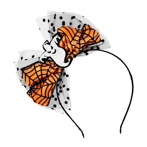 BAZEITFLOW Halloween Tierohren Stirnband mit Elastischem Komfort Niedlicher Schleifen Design für Erwachsene und Vielseitiger Kopfschmuck für Party und Kostümspiel von BAZEITFLOW