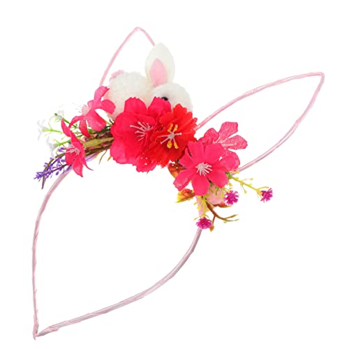 BAZEITFLOW Hasenohren Haarreif Plüsch Mädchen Haarschmuck Weiches Bunny Headband Dekoratives Stirnband für Osterparty Kostüm und Alltag Bequem und Rutschfest Geschenkidee für Valentinstag von BAZEITFLOW