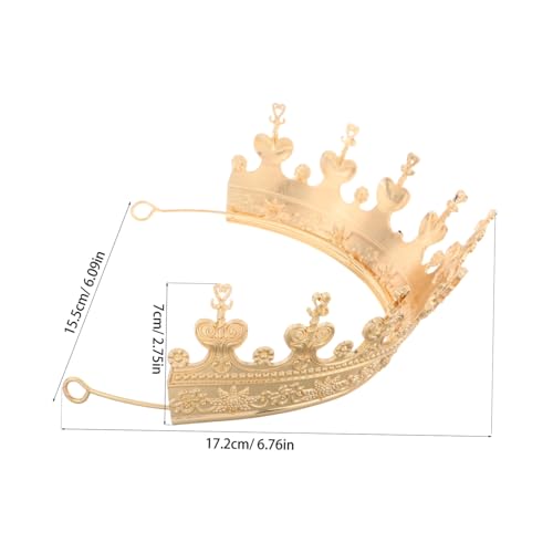 BAZEITFLOW Herren Königskrone aus Langlebiger Zinklegierung Majestätisches Design für Geburtstagsfeiern Halloween Kostüm Königliche Partys und Festliche Anlässe von BAZEITFLOW