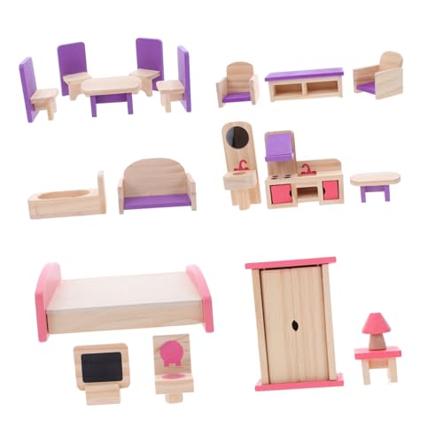BAZEITFLOW Holz Puppenhaus Möbelset DIY Miniatur Möbel Zubehör Set Einfach Zusammenbaubar Fördert Kreativität und Fantasie Vielseitig für Verschiedene Zimmer für Eltern Junge Mädchen Spiele BAZEITFLOW Holz Puppenhaus Möbelset DIY Miniatur Möbel Zubehör Set Einfach Zusammenbaubar Fördert Kreativität und Fantasie Vielseitig für Verschiedene Zimmer für Eltern Junge Mädchen Spiele von BAZEITFLOW