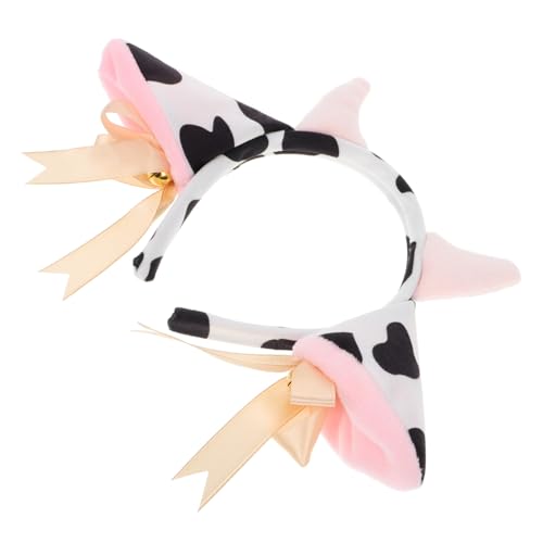 BAZEITFLOW Kuscheliges Kuh Ohren Haarband mit Glocken Schleife Plüsch Stirnband für Halloween Kostüm Accessoire Erwachsene Verstellbar Bequem für Fotoshootings Party Cosplay BAZEITFLOW Kuscheliges Kuh Ohren Haarband mit Glocken Schleife Plüsch Stirnband für Halloween Kostüm Accessoire Erwachsene Verstellbar Bequem für Fotoshootings Party Cosplay von BAZEITFLOW