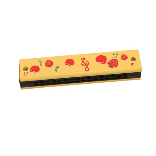 BAZEITFLOW Mundharmonika aus Holz mit Buntem Fruchtmuster Anfänger Musikinstrument Leicht Tragbar Vielseitiges für Kindergeburtstag und Familienspaß BAZEITFLOW Mundharmonika aus Holz mit Buntem Fruchtmuster Anfänger Musikinstrument Leicht Tragbar Vielseitiges für Kindergeburtstag und Familienspaß von BAZEITFLOW