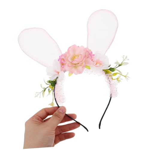 BAZEITFLOW Niedliches Hasenohren Stirnband mit Realistischen Kunstblumen Leichtes Kopfschmuck für Ostern Party Cosplay und Fotoshooting Bequeme Kopfbedeckung für Mädchen und Frauen BAZEITFLOW Niedliches Hasenohren Stirnband mit Realistischen Kunstblumen Leichtes Kopfschmuck für Ostern Party Cosplay und Fotoshooting Bequeme Kopfbedeckung für Mädchen und Frauen von BAZEITFLOW