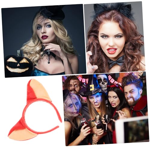 BAZEITFLOW Plüsch Fuchsohren Haarreif Damen Cosplay Tierohren Kopfschmuck Party Kostüm Zubehör für Halloween Karneval und Festliche Anlässe von BAZEITFLOW