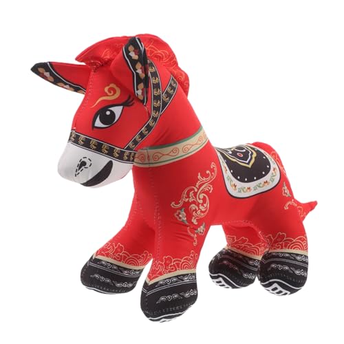 BAZEITFLOW Plüsch Pferdekissen Jahr des Pferdes Maskottchen Stofftier Weiches Kuscheltier für Zuhause Dekoration Chinesisches Tierkreiszeichen Pferdefigur als Neujahrs Geschenk BAZEITFLOW Plüsch Pferdekissen Jahr des Pferdes Maskottchen Stofftier Weiches Kuscheltier für Zuhause Dekoration Chinesisches Tierkreiszeichen Pferdefigur als Neujahrs Geschenk von BAZEITFLOW