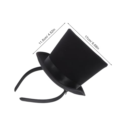BAZEITFLOW Schwarzer Kleiner Zylinderhut für Bankett und Party Leichter Weicher Kostümkopfschmuck für Cosplay Bühnenauftritte und Festliche Anlässe Wie Fasching und Geburtstag BAZEITFLOW Schwarzer Kleiner Zylinderhut für Bankett und Party Leichter Weicher Kostümkopfschmuck für Cosplay Bühnenauftritte und Festliche Anlässe Wie Fasching und Geburtstag von BAZEITFLOW