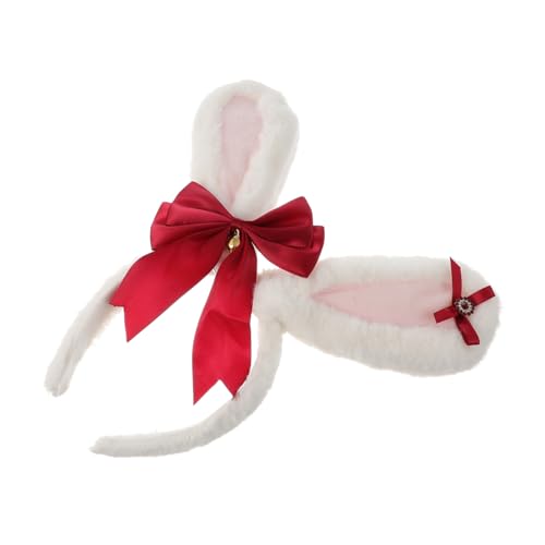 BAZEITFLOW Stylisches Stirnband Damen Plüsch Hasenohren Haarreif mit Schleife Komfortables Haaraccessoire für Party Hochzeit Cosplay und Alltag BAZEITFLOW Stylisches Stirnband Damen Plüsch Hasenohren Haarreif mit Schleife Komfortables Haaraccessoire für Party Hochzeit Cosplay und Alltag von BAZEITFLOW