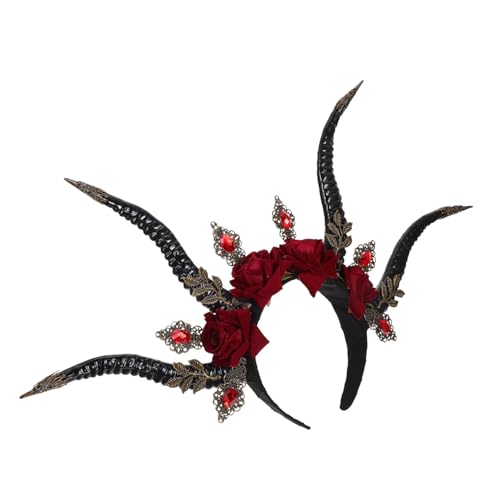 BAZEITFLOW Teufelshörner Haarreif Antilope Hörner Kopfschmuck Party Halloween Kostüm Stirnband Unisex Leicht und Bequem Universalgröße Geeignet für Karneval und Festveranstaltungen BAZEITFLOW Teufelshörner Haarreif Antilope Hörner Kopfschmuck Party Halloween Kostüm Stirnband Unisex Leicht und Bequem Universalgröße Geeignet für Karneval und Festveranstaltungen von BAZEITFLOW