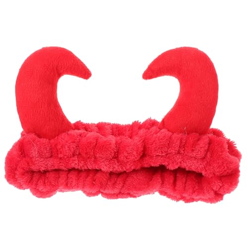 BAZEITFLOW Teufelshorn Haarband für Weiches Rotes Spa Stirnband für Gesichtsreinigung und Hautpflege Rutschfestes Komfortables Haarband für Make Up und Tägliche Anwendung BAZEITFLOW Teufelshorn Haarband für Weiches Rotes Spa Stirnband für Gesichtsreinigung und Hautpflege Rutschfestes Komfortables Haarband für Make Up und Tägliche Anwendung von BAZEITFLOW