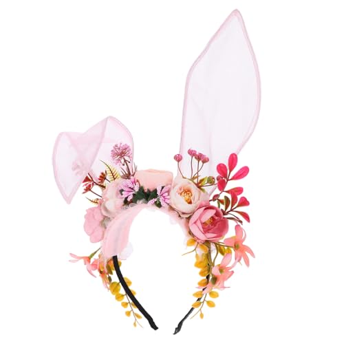 BAZEITFLOW Verstellbares Bunny Ears Headband aus Langlebigem Weicher Leichter Party Haarreif für Damen und Erwachsene für Kostüm Halloween und Feierlichkeiten von BAZEITFLOW